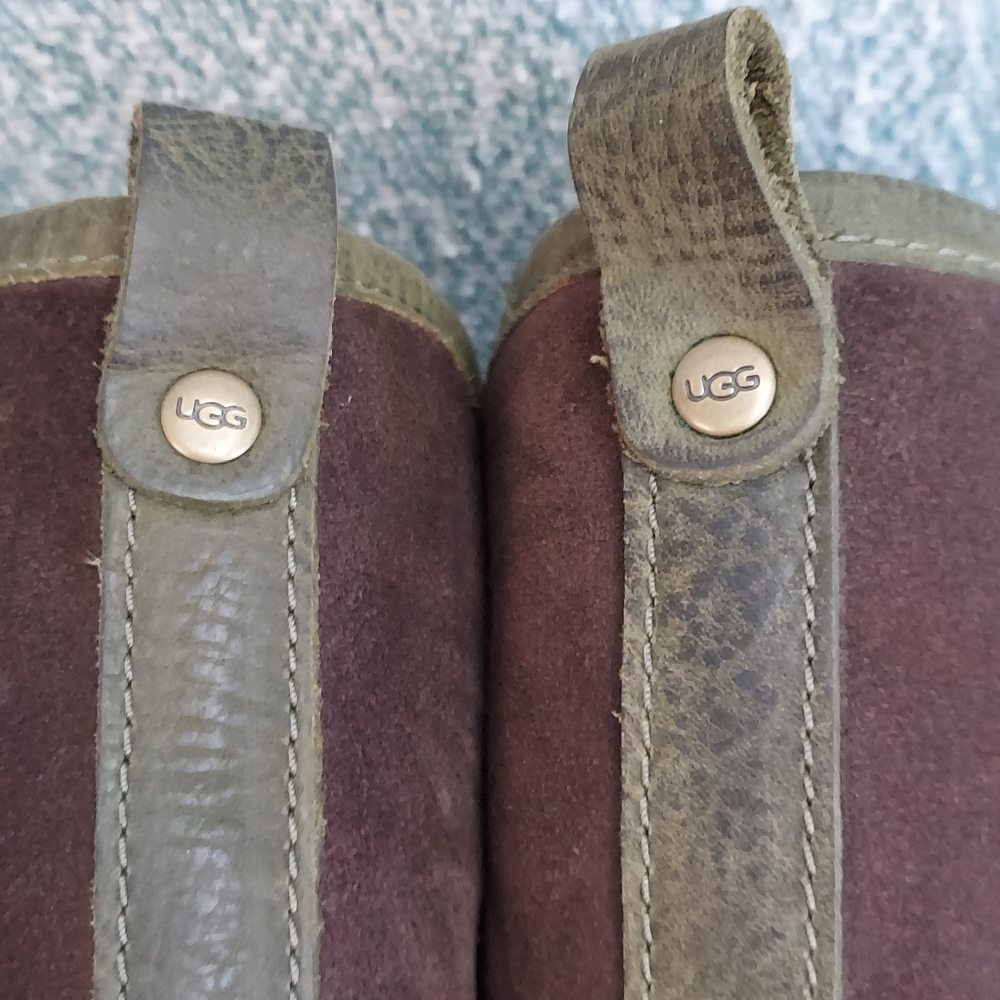 Ugg Becloud Waterproof Genuine Shearling Lined Tall Lace Up Boot Size 7 - Picture 9 of 13